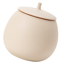 Pot en céramique blanche, idéal pour la décoration intérieure, boîte à biscuits avec couvercle hermétique, pour bonbons, thé ou café.
