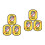 6Pièces Stickers Collier Identification Facile Recyclable Coloré 6