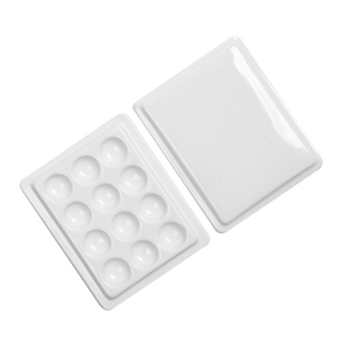 1Pack Artist Mixing Palette for Professionals and Students White Rectangular