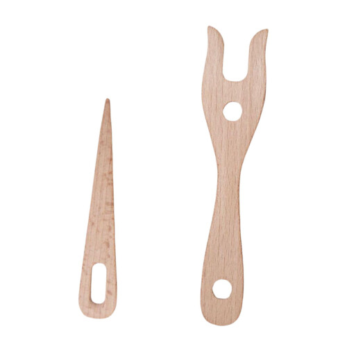 Πιρούνι πλεξίματος HOMYL2Pieces και κιτ ματιών Lucet, πλεκτό εργαλείο καφέ