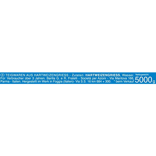 Barilla Pasta Piccolini Rigate - Pasta (5 kg) 2