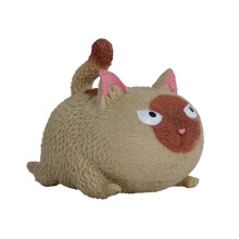 Jouet anti-stress Chat en colère - Figurine de chat à presser mignonne pour soulager l'anxiété et le stress, objet anti-stress portable pour le