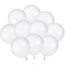 Ballons blancs en latex de 30 cm, transparents, pour fête, mariage, réutilisables, couleur pastel, gonflés à l'hélium, pour la mariée