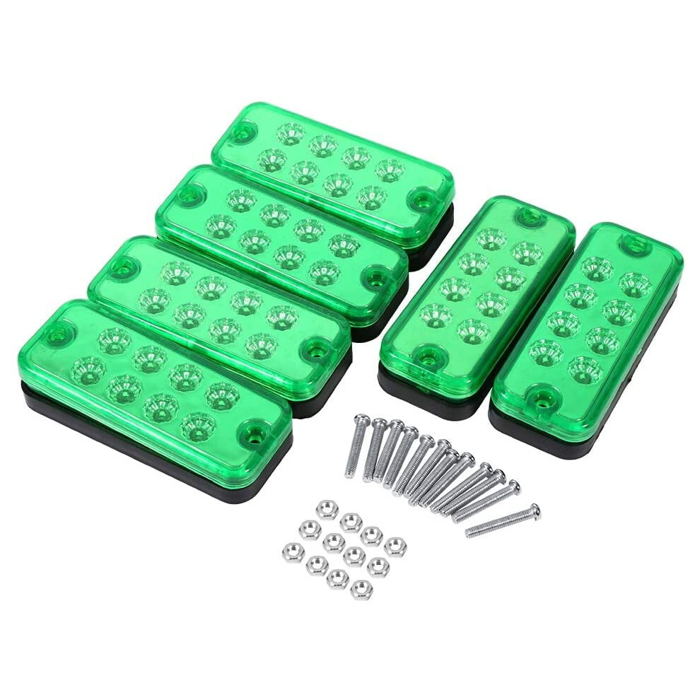 Led Side Marker Lamp Kit,6Pcs 8 Led Clearance Side Marker Indicator Lamp Truck Trailer Lorry Light 9496895080127