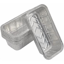 Formas para Pão [Pacote com 25] Formas descartáveis de alumínio premium para pão, resistentes, 900g (2lb), tamanho padrão - 21,5cm x 11,5cm x