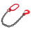Construction Site Lifting Chains With Grab Sling Hook 1Pack 49.12X3.73X0.98in 1