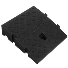 QUMONIN Heavy Duty Curb Ramp for Driveway Wheelchair Vehicle and Sidewalk 10.61x9.83x2.75in