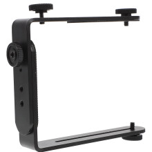 1Pack Black L-Shape Flash Light Bracket for Photography and Videography