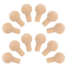 50 ks miniaturní knoflíky do domečku pro panenky pro DIY nábytkové projekty mini dřevěné dveřní kliky pro skříňky a zásuvky do domečku