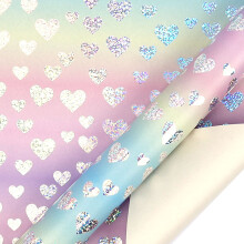 Rouleaux de papier cadeau aquarelle double face Jumbo 118" – Idéal pour les anniversaires, la Saint-Valentin, les fêtes et la décoration de