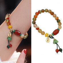 Armband med naturstenspärlor, 7 chakra Reiki Healing, smycken för män och kvinnor