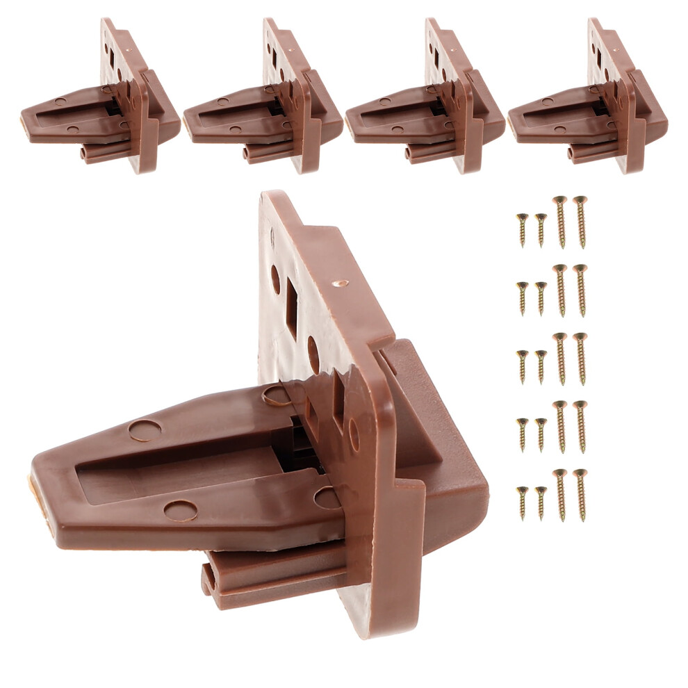 5-Piece Drawer Track Guide & Glide Replacement Kit For Dressers/Nightstands Â Plastic Center Mount, Compatible With Brown Furniture 9448990502462