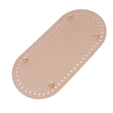 Fundo de PU para Bolsas de Crochê DIY – Oval, 25x12cm