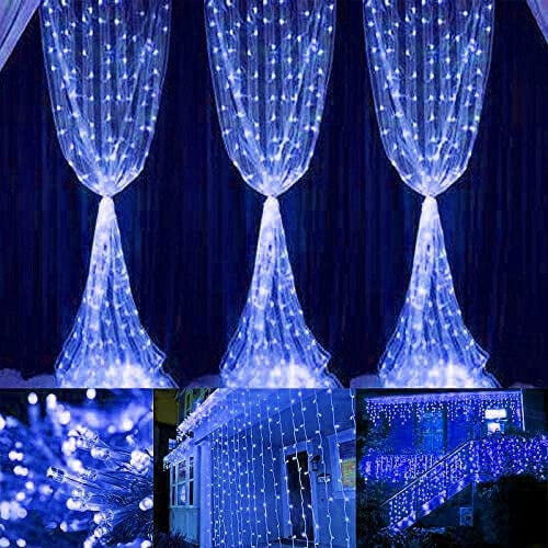 Ηλιακό Κουρτινόξυλο, 3x2μ, 200LED, 8 Λειτουργίες, Τηλεχειριστήριο, Αδιάβροχο, για