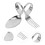 Stainless Steel Fork and Spoon Set Curved Handle 2 Pieces 1