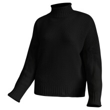 Pull noir pour femme, pull décontracté en maille épaisse à col rond, couleur unie, idéal pour l'automne et l'hiver, taille L2