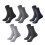 harmtty5Pairs Ανδρικές Κάλτσες από Bamboo Fiber Cozy, Ανθεκτικές στον Ιδρώτα, Μεσαίου Τύπου, 1