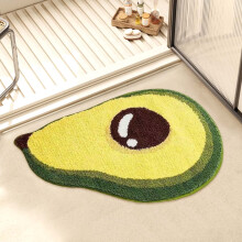 Fruit-Shaped Bath Mat under $5 – Super Soft, Absorbent, Non-Slip & Fast-Drying; Compatible with Kids' Bathrooms