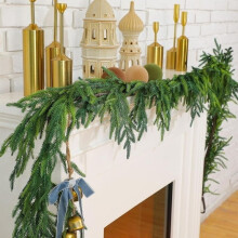 6ft Artificial Norfolk Pine Garland Green