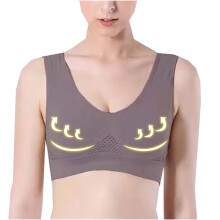 Sutiã esportivo feminino lulshou, sem aro, confortável e respirável, com modelagem que realça os seios (vinho, XXXXXL)