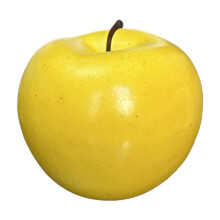 Accessoires de décoration en fruits artificiels jaunes – Réalistes, compatibles avec les pommes, pour table, maison, vitrine et photographie