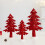Non-Woven Christmas Tree Set – 30/25/20cm, Red 1
