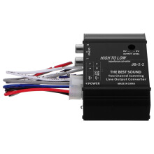 Convertor audio auto, convertor de linie pentru subwoofer de înaltă fidelitate, carcasă metalică, consumabile auto