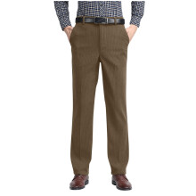 Corduroy herenbroek met hoge taille maat L