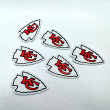 6 stuks geborduurde patches met het logo van het favoriete rugbyteam van de Chiefs, geschikt om op te strijken of te naaien, voor kleding, jurken,
