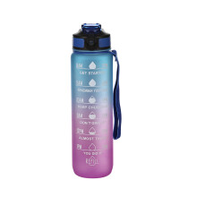 Gourde de 950 ml (32 oz) avec inscription motivante, sans BPA, étanche, avec marqueur et dragonne – Idéale pour la salle de sport, le fitness et