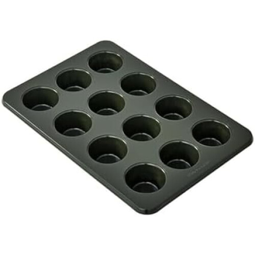 Molde antiadherente para muffins Evergreen (12 unidades)