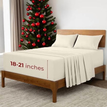 Extra Deep Full Sheets Set – Double-Brushed Microfiber,