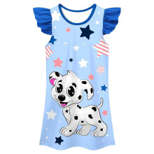 Robe d'été décontractée à imprimé animal sans manches pour petites filles, idéale pour jouer, confortable et ample, parfaite pour la nuit et