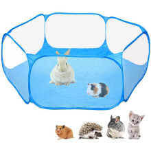 Small Animals C&C Cage Tent – Breathable, Transparent Pop-Up Playpen for Guinea Pigs, Rabbits, Hamsters, Chinchillas & Hedgehogs, Indoor/Outdoor Use