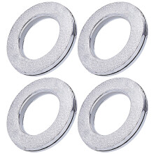 8Pcs Curtain Grommets Plastic Drapery Roman Ring Curtain Eyelet Inner Diameter 1.77 Inches for Household Window Door Rods DIY
