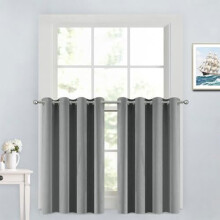 Dove Grey Blackout Curtains 52x84 in, Thermal Insulated, 2