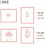 8x10 Picture Frames Set of 5 Pink Wall Gallery Frames 5