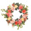 Realistic Dahlia Wreath Plastic Decorative Door Hanging 1