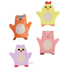 Conjunto de 4 Luvas de Flanela para Banho Infantil, Toalhas e Luvas para Bebê, Ideal para Viagem