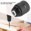 Τσιμπίδα τρυπανιού χωρίς κλειδί 3/8", 0,8–10mm, 3/8-24UNF, για χειροκίνητα/ηλεκτρικά και 8