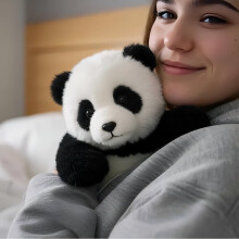 Panda de pluș cu suport emoțional bazat pe inteligență artificială – jucărie moale de 15 cm, care poate fi îmbrățișată