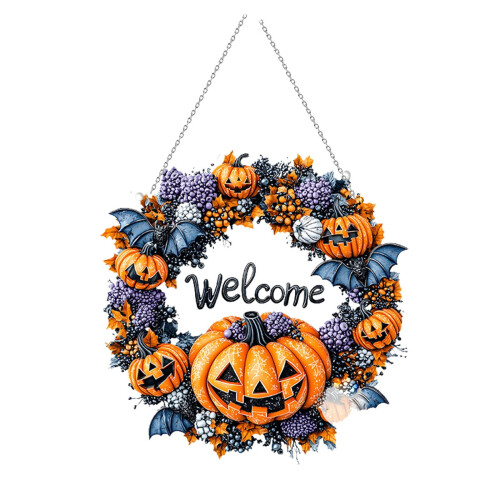 LED Pumpkin Night Light - Resin Tabletop Decor
