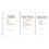 Motivational Canvas Wall Art – 3-Panel 30x40cm Set 1