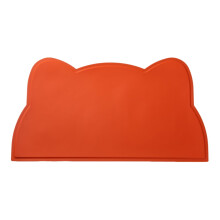 Tapete de silicone para alimentação de animais de estimação com bordas elevadas, 30 x 52 cm