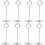 20 Pack Silver Table Number Holders – 22 cm Photo Stand 1