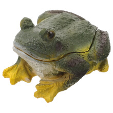 OUNONA Frog Garden Key Hider Box Outdoor Key Storage Natural Resin Green Home Decor