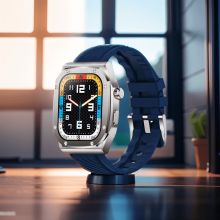 Smartwatch mit 2,1-Zoll-Bildschirm, kabellosem Ladegerät, NFC, Anruffunktion (Annahme/Initiierung), Kompass, Sprachsteuerung, Fitness-Tracker mit 2