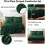 Σετ παπλωμάτων 7 τεμαχίων Queen σε χρώμα Emerald Green 4