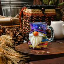 Hand-Painted Dwarf Book Mug - Unique Literary Coffee Cup Gift for Teachers, Librarians & Book Lovers