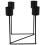 Vintage Black Iron Candle Holder 15 cm 1